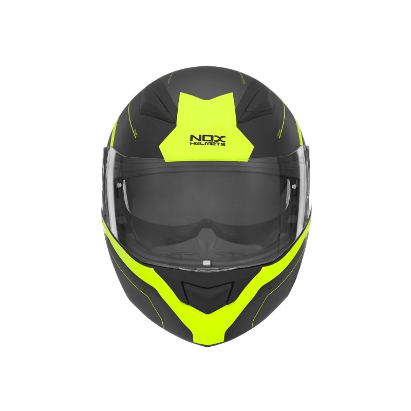Motociklistička kaciga na preklop NOX N965 Peak crno-žuta rasprodaja