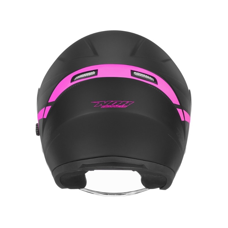 Otvorena motociklistička kaciga NOX N127 Late black-pink