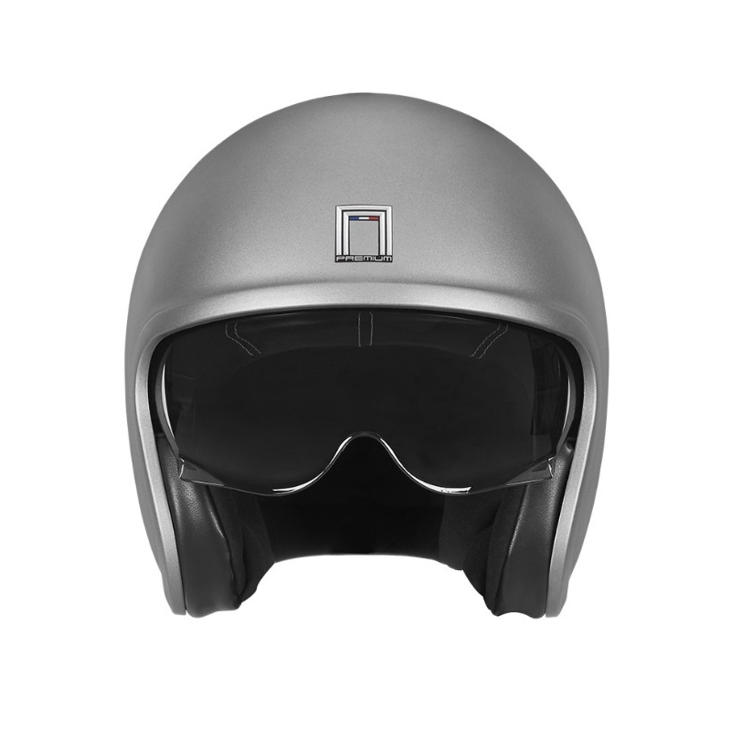 Otvorena motociklistička kaciga NOX PREMIUM Next srebrna mat rasprodaja