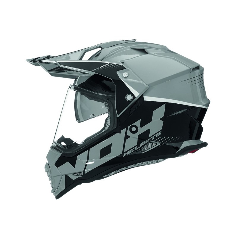 Enduro kaciga NOX N312 Crow crno-siva rasprodaja