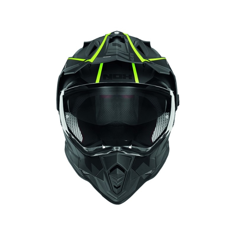 Enduro kaciga NOX N312 Crow black-fluo yellow rasprodaja
