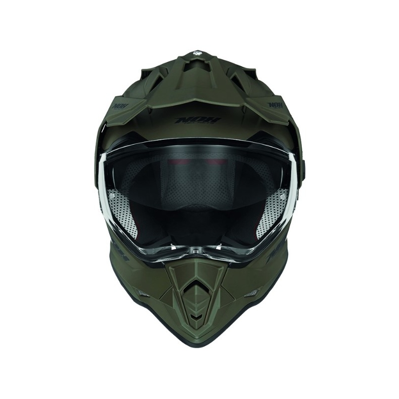 Enduro kaciga NOX N312 zelena mat