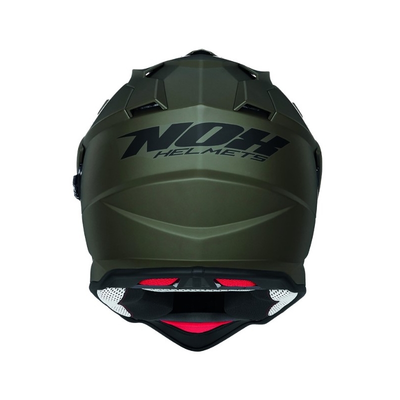 Enduro kaciga NOX N312 zelena mat