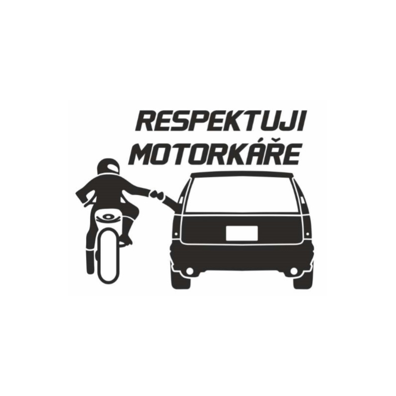 Naljepnica Poštujem motoriste
