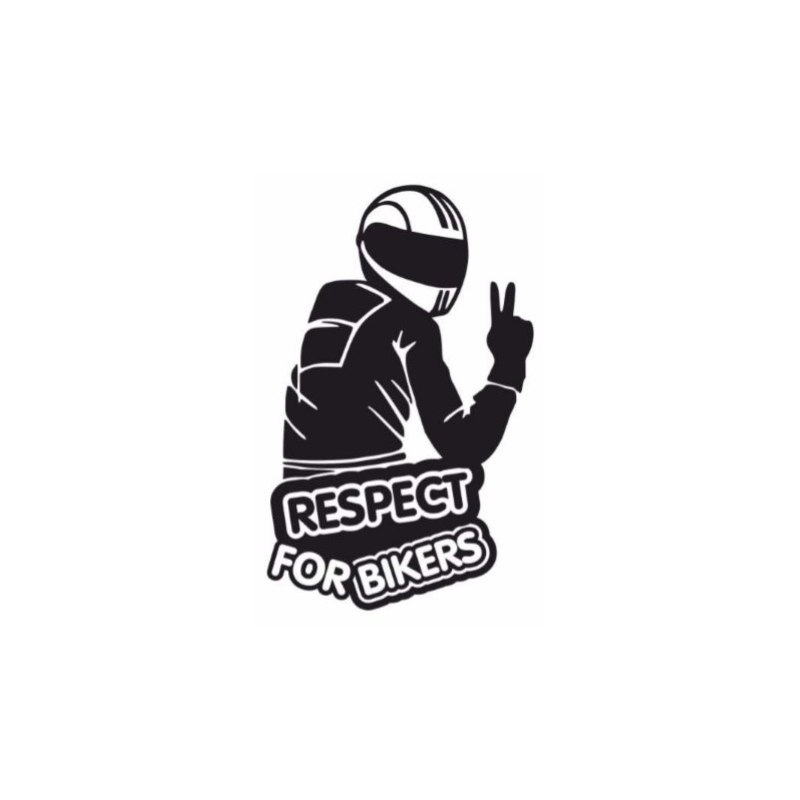 Naljepnica Respect for bikers