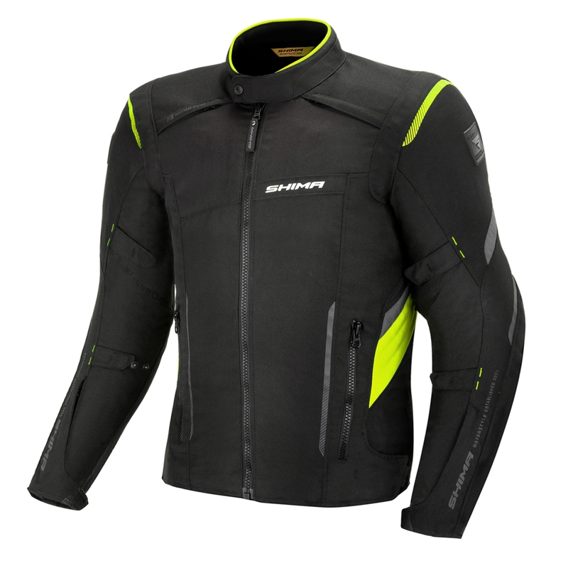 Motociklističke jakne Shima Rush Black-Fluo Yellow rasprodaja