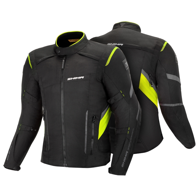 Motociklističke jakne Shima Rush Black-Fluo Yellow rasprodaja