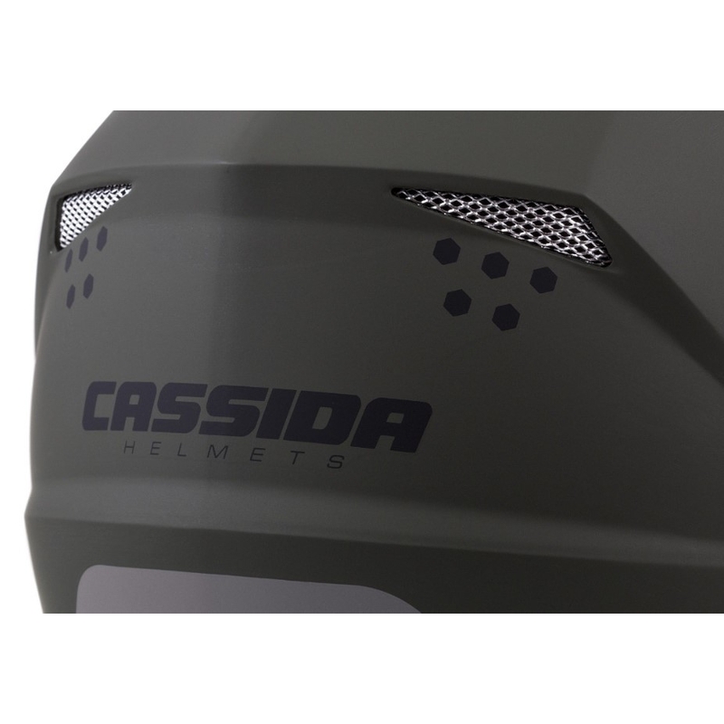 Enduro kaciga Cassida Tour 1.1 Spectre crna-siva-zelena-fluo narančasta rasprodaja