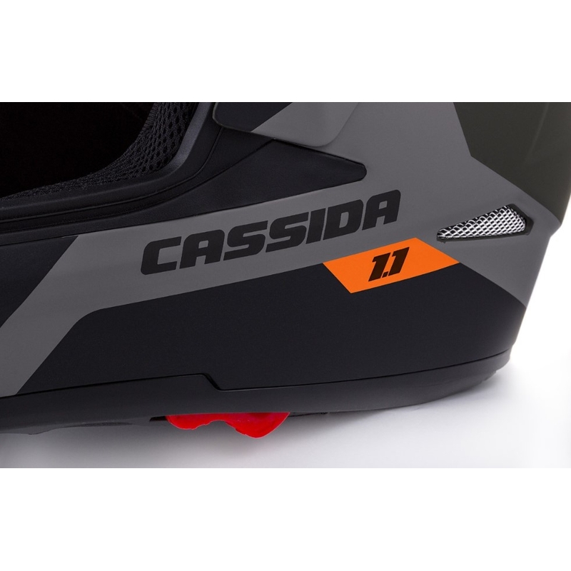 Enduro kaciga Cassida Tour 1.1 Spectre crna-siva-zelena-fluo narančasta rasprodaja
