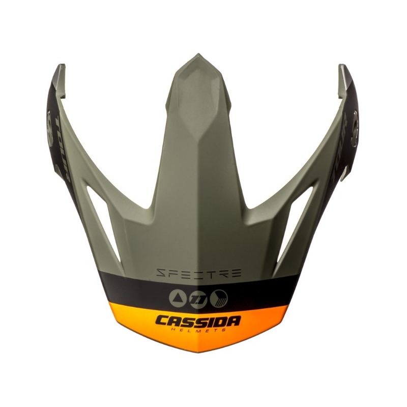 Vizir za kacigu Cassida Tour 1.1 Spectre crna-siva-zelena-fluo narančasta