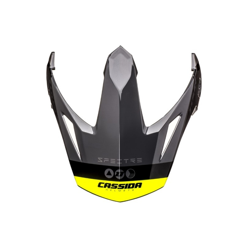 Vizir za Cassida Tour 1.1 Spectre kacigu crno-sivo-fluo žuto