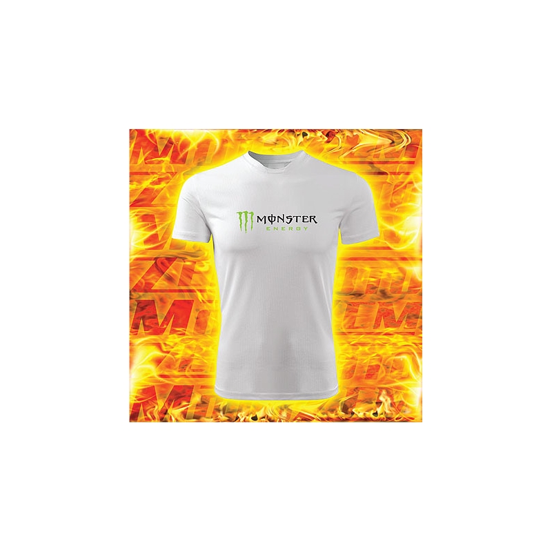 Bijela majica s motivom Monster energy