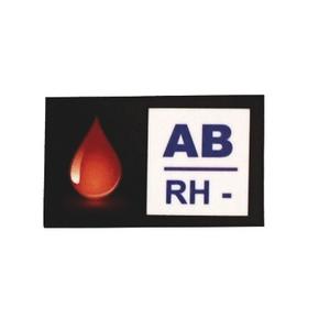 AB RH- Naljepnica krvne grupe