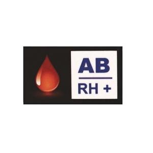 Naljepnica krvne grupe AB RH+