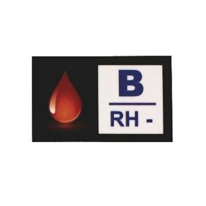 Naljepnica krvne grupe B RH-
