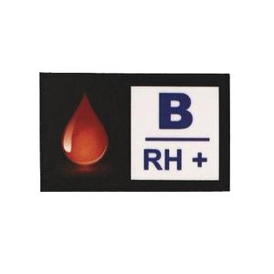 Naljepnica krvne grupe B RH+
