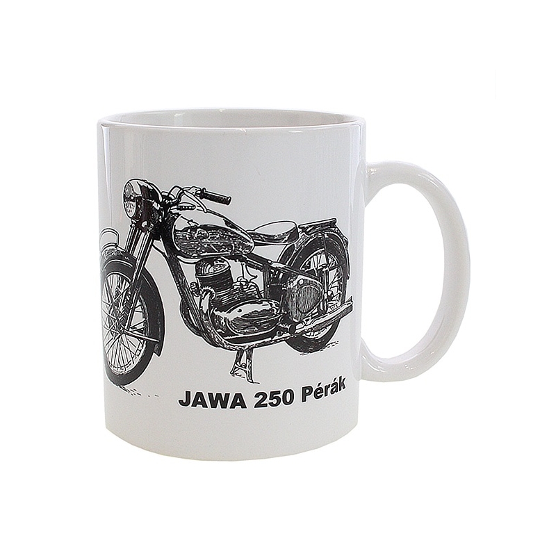 Šalica s printom Jawa 250 Pérák