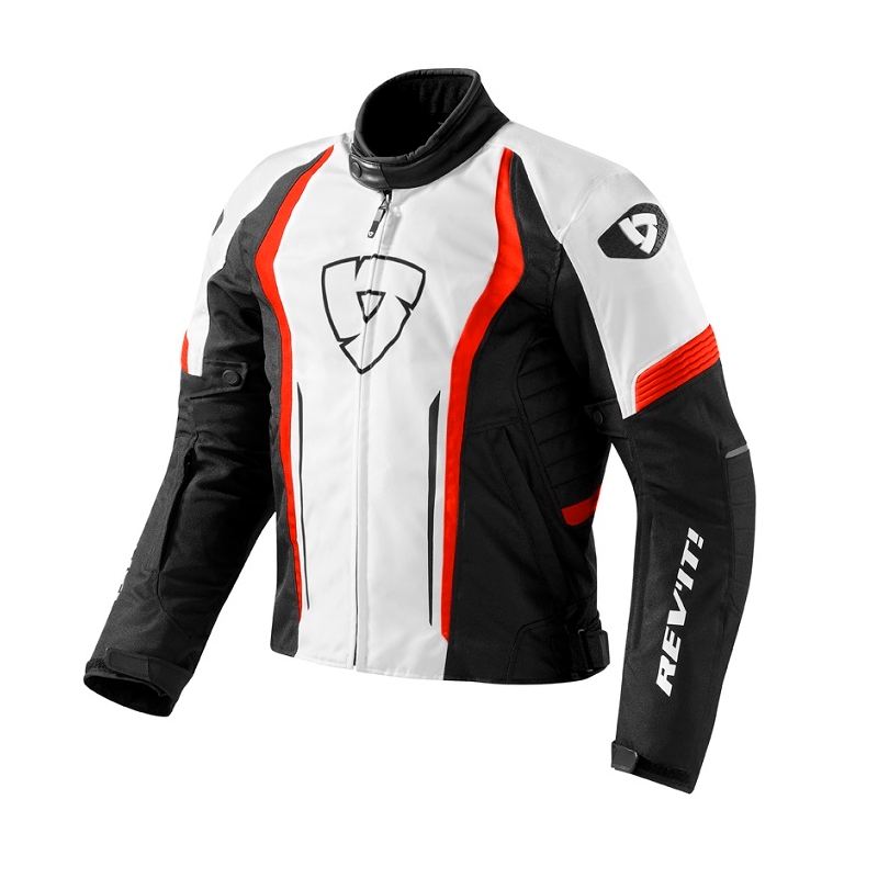 Revit Shield motoristička jakna bijelo-crvena rasprodaja