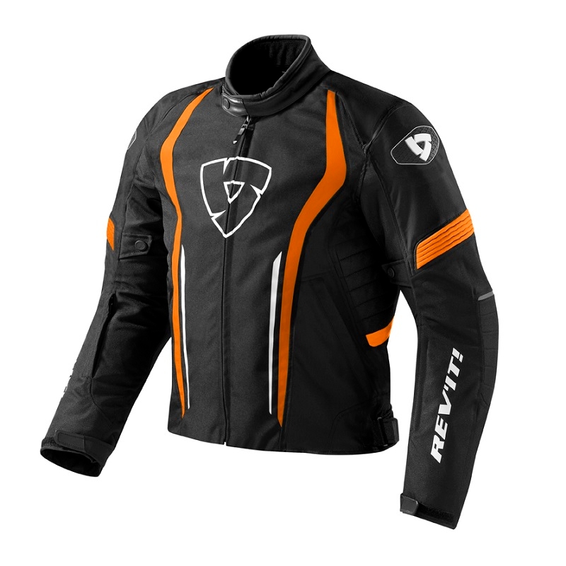 Motociklistička jakna Revit Shield crno-narančasta rasprodaja