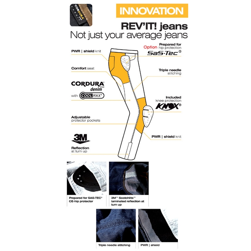 Ženskih kevlar moto traperica Revit Madison rasprodaja