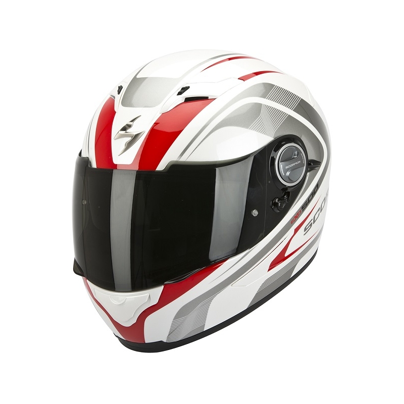 Integralna motoristička kaciga Scorpion EXO-500 Focus bijelo-crvena rasprodaja