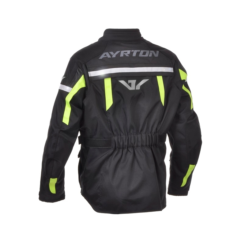 Motociklistička jakna Ayrton Adventure Black-Fluo Yellow rasprodaja