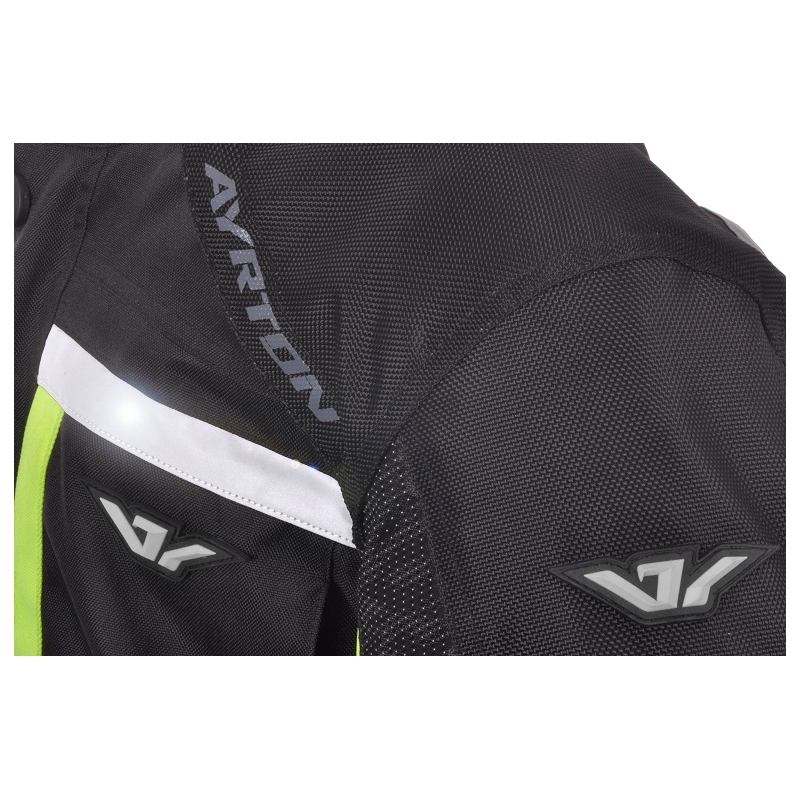 Motociklistička jakna Ayrton Adventure Black-Fluo Yellow rasprodaja